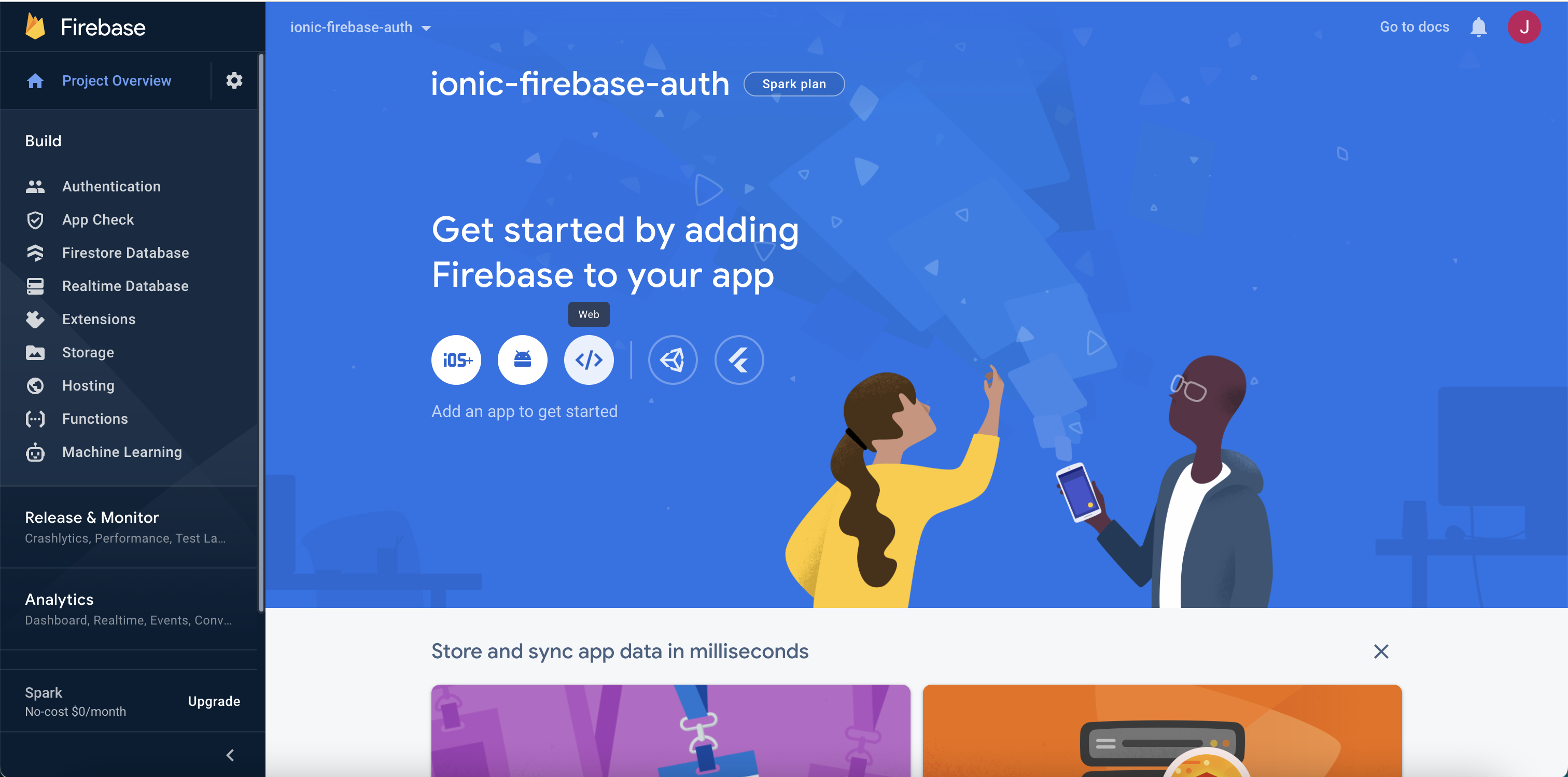 Firebase web app